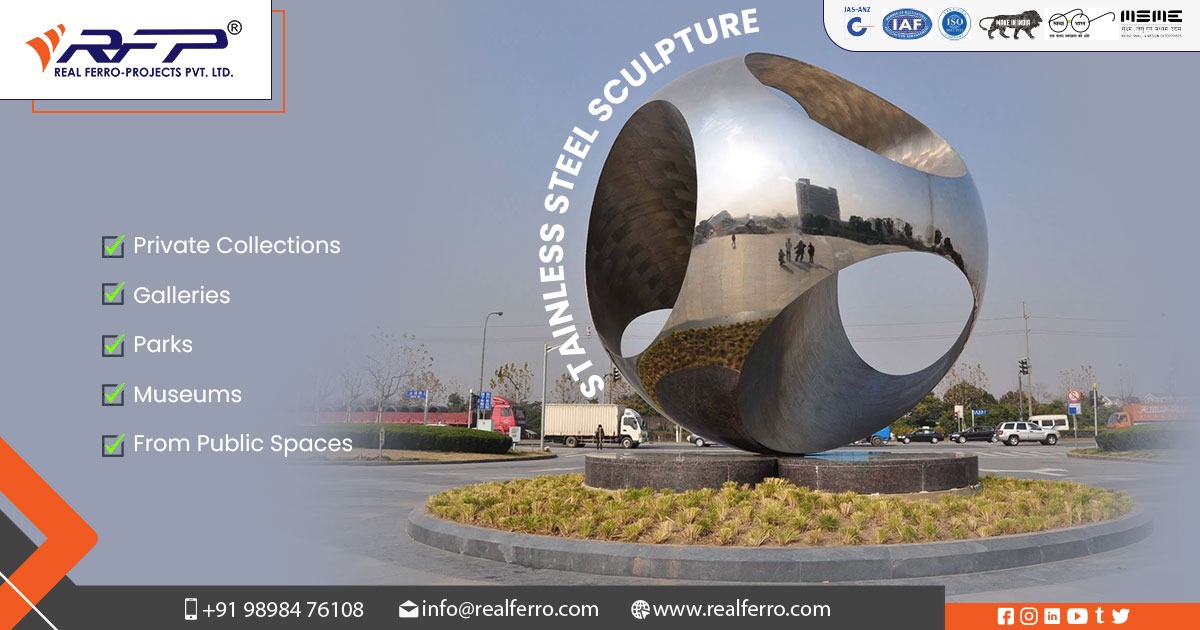 Stainless Steel Sculpture | Real Ferro Project Pvt. Ltd.