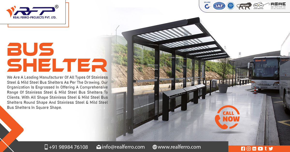 Stainless Steel Bus Shelter Manufacturer