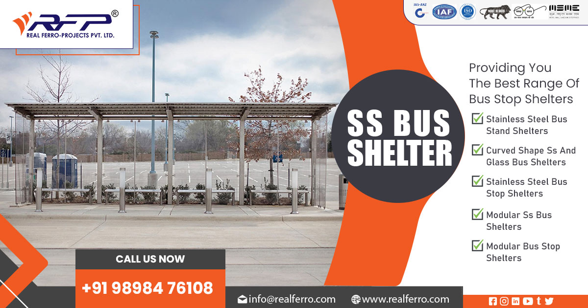 Stainless Steel Bus Stop Shelter Manufacturer