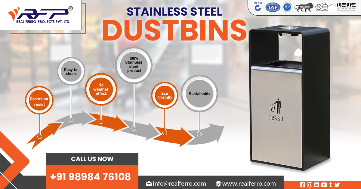 Manufacturer of Stainless Steel Dustbin