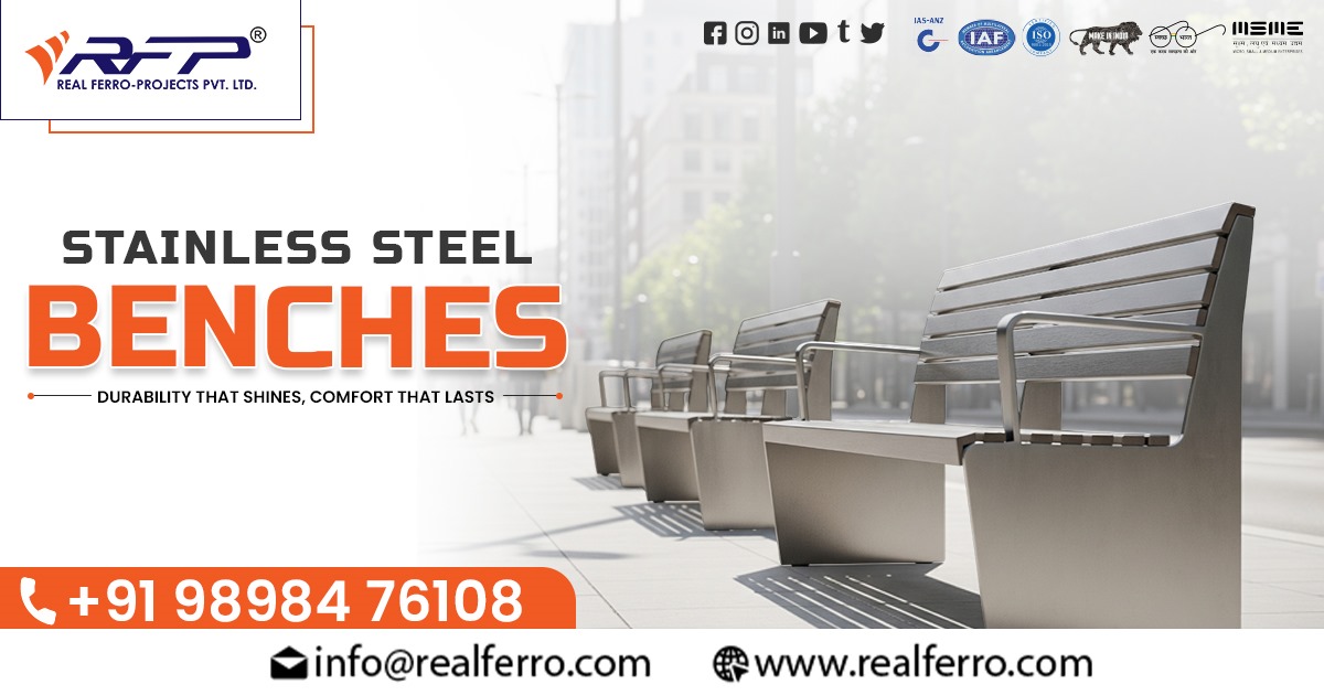Stainless Steel Outdoor Benches for Gardens