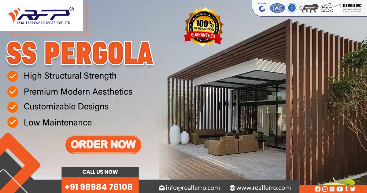Custom Aluminium and Stainless Steel Metal Pergola