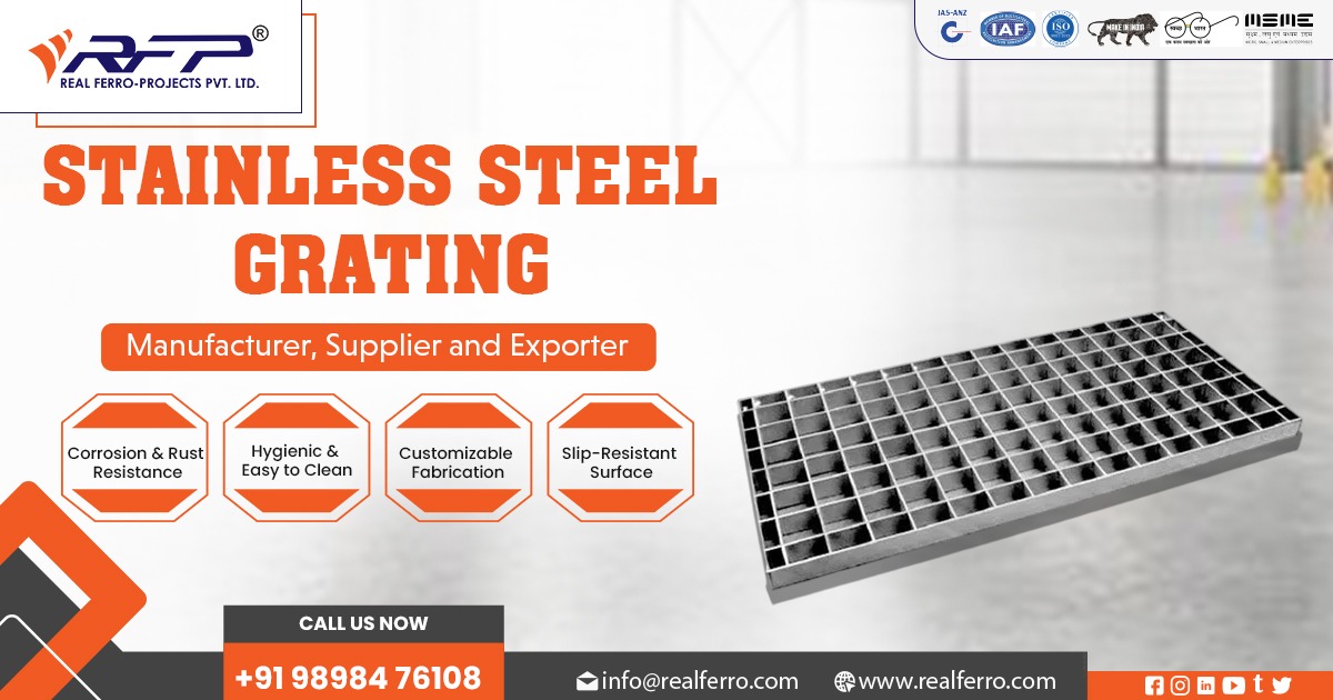 Manufacturer of Stainless Steel Grating for Flooring