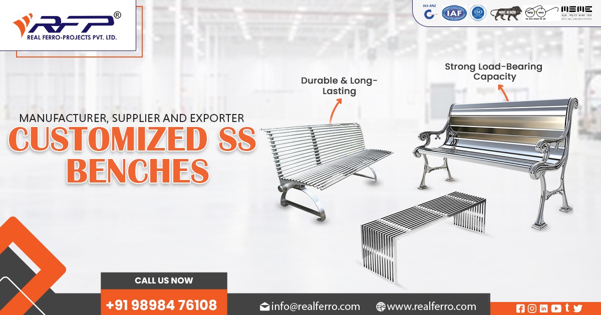 Customized SS Benches for Park