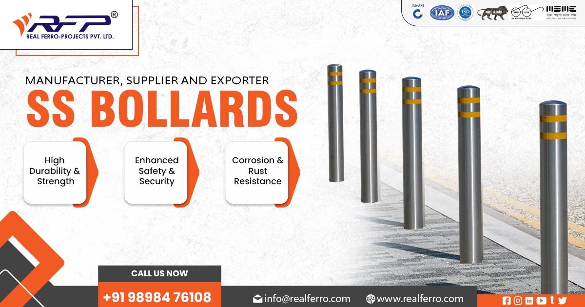 Reliable SS Bollards for Traffic Control