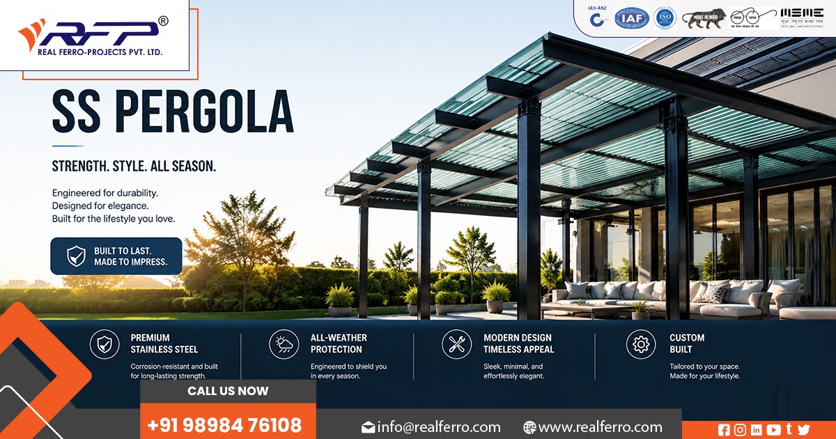 Exporter of Customized Stainless Steel Pergola