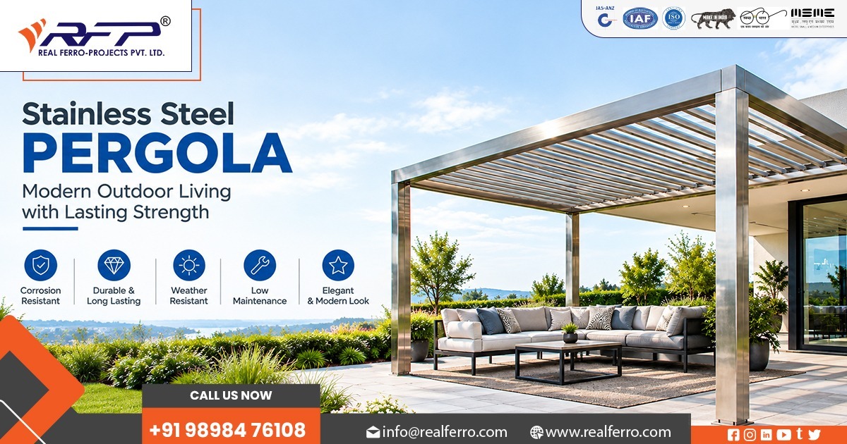 Custom Stainless Steel Pergola Manufacturer