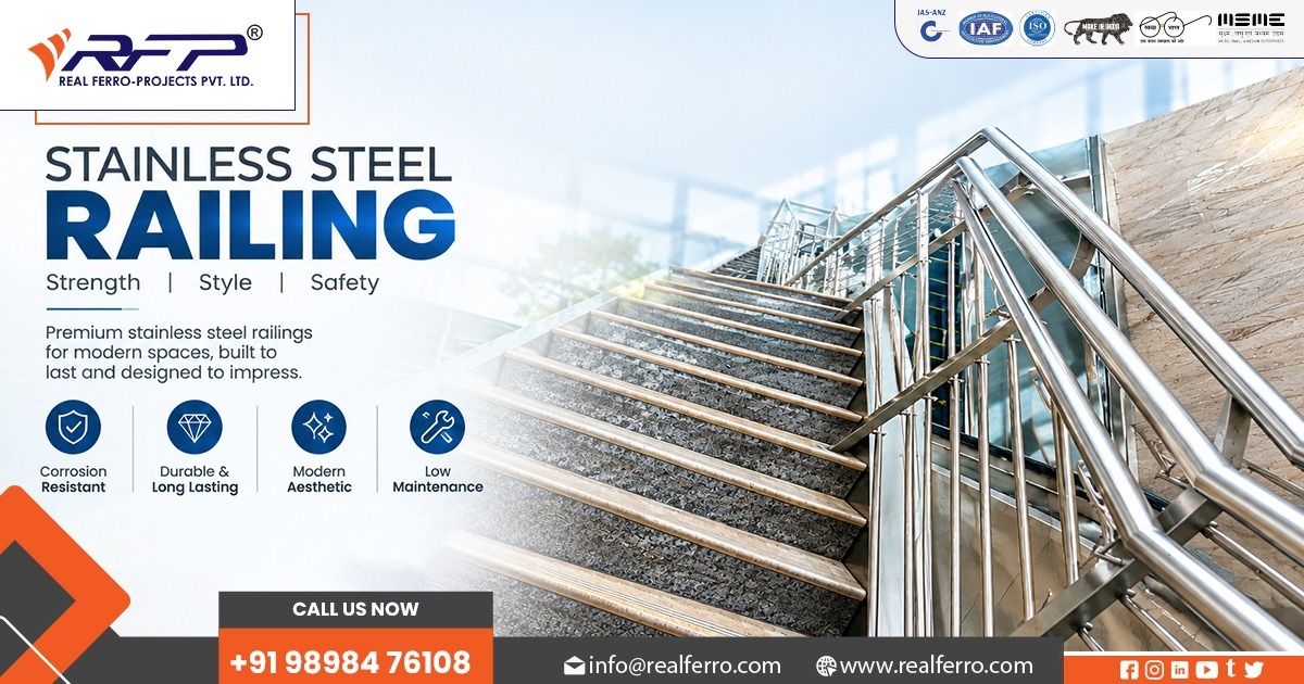Premium Stainless Steel Railing for Staircase